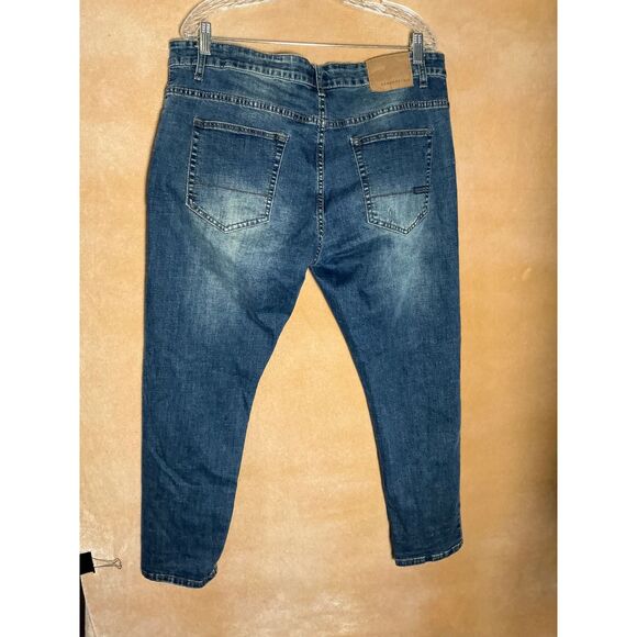 AEROPOSTALE Mens Super Skinny Jeans Blue Wash Stretch Denim Size 40x30 - Picture 4 of 8